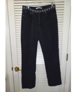 Vintage Tommy Hilfiger Black Spellout Jeans Size 10 White Band 100% Cott... - £39.58 GBP