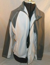 Tek Gear Womens Zip Up Athletic Jacket white and grey Size marked XL - £12.99 GBP