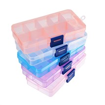5 Pack 10 Grids Bead Organizer Plastic Storage Box Case Mini Tackle Box Containe - £19.23 GBP
