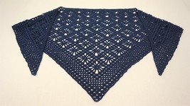 Handmade shawl with beads. Openwork, crochet shawl. BL-7 - $40.00