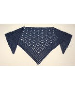 Handmade shawl with beads. Openwork, crochet shawl. BL-7 - $40.00