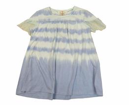 Kandy Kiss Big Girls&#39; Tulle-Sleeve T-Shirt Wan Blue Large - £16.52 GBP