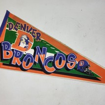 Vintage 1995 Denver Broncos NFL Tag Express/Trench 30” Pennant Bar Flag - £25.52 GBP