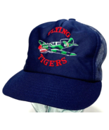 Flying Tigers Hat-Vintage WWII Air Crew Cap-Blue-Mesh-Snapback - £24.76 GBP