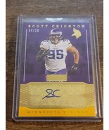 2016 Donruss Signature Auto RC Scott Crichton SSP #4/10 Vikings Oregon S... - $17.95