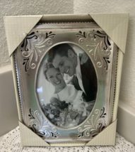 2007 Fetco Home Decor Photo Frame  Pewter Finish  Wedding , 5 X 7 - NEW! - $14.95