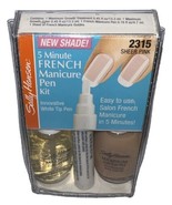 Sally Hansen 5 Minute  FRENCH MANICURE PEN KIT #2315 Sheer  Pink New See... - $187.52 MXN
