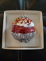 Topperscot Classic Collector&#39;s Series Red Cupcake Christmas Tree Ornament - £8.20 GBP