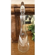 ✨ Rare Vintage West Virginia Glass Co. Etched Eagle Decanter with Stoppe... - €24,91 EUR