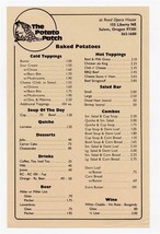 The Potato Patch Menu Reed Opera House Liberty NE Salem Oregon 1980 - $17.80