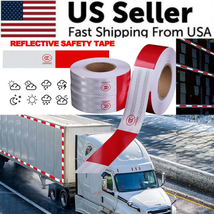 Reflective Trailer Safety Tape Conspicuity Tape Warning Sign Car Truck Red White - £11.57 GBP