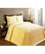 Better Trends Bedspreads QUEEN Bedspread 100% Cotton Chenille Coverlet Y... - $125.12 CAD