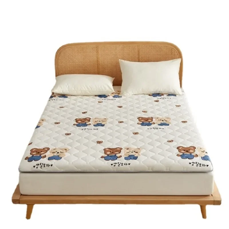 Chemical Fiber Cotton Mattress Pad Sponge Bedroom Furniture King Size Bed - £68.07 GBP+
