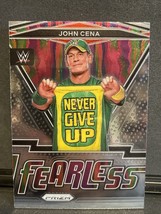 2022 Panini Prizm WWE #23 John Cena Fearless Insert Free Shipping - £1.79 GBP