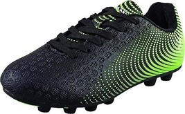 Vizari Stealth Firm Ground Soccer Cleats, Size-Junior-4.5, Black/Green - $14.07