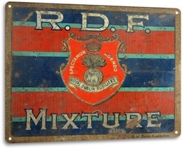 R.D.F. Mixture Tobacco Smoking Retro Vintage Wall Decor Man Cave Metal Tin Sign - £9.39 GBP