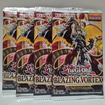 YuGiOh Blazing Vortex Four Booster Packs Lot 1st Edition New Sealed - £8.35 GBP
