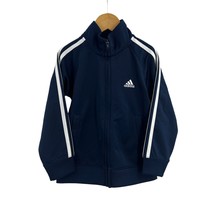 Adidas Navy Blue Zip Front Jacket Size 4 Kids New - £14.39 GBP