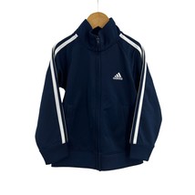 Adidas Navy Blue Zip Front Jacket Size 4 Kids New - £14.45 GBP