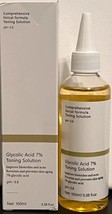 Glycolic Acid 7% Toning Solution Reverses Skin Aging 3.38 oz (100ml) - $14.36
