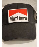 Marlboro Patched Black Mesh Snapback Trucker Hat - $29.99