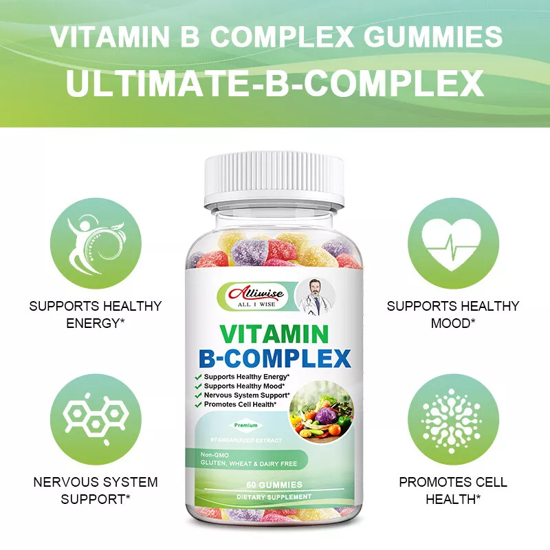 60 Supplement Vitamin B Complex Super B Vitamin Immune Boost Energy Meta... - $29.98