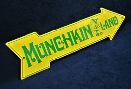 Munchkin Land Arrow - *Us Made* Embossed Metal Sign - Man Cave Garage Bar Decor - £12.74 GBP