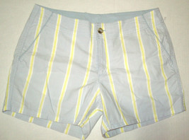Womens 8 New NWT Columbia Gray Yellow Stripe Hike Shorts Pockets UPF 30 ... - £78.05 GBP