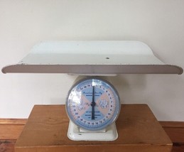 Vtg 1960s American Family Nursery Scale 30Lbs In Ounces Pink Blue Remova... - £119.89 GBP