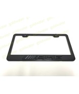 3D Black ////AMG Emblem Badge Black Powder Coated Metal License Plate Frame - $32.99 CAD