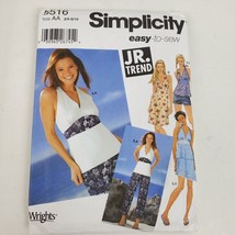 Vintage 2003 Simplicity 5516 Sewing Pattern Miss Pants Shorts Skirt Top ... - £8.43 GBP