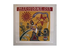 Midnight Oil Poster Earth &amp; Sun &amp; Moon And OLD - £70.63 GBP