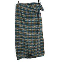 Lou &amp; Grey Plaid Wrap Midi Skirt Size Small - £18.67 GBP