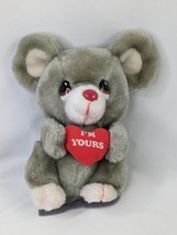 Russ Melvin Gray Mouse Plush 8 Inch I&quot;m Yours Stuffed Animal Toy - £9.98 GBP