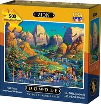 Dowdle Folk Art Zion National Park 500 Piece Jigsaw Puzzle 16 x 20&quot; 888584 358.1 - £23.44 GBP