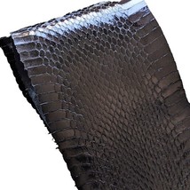 A lot of Two BLACK Real Snakeskins Snake Skins Leathers Hides Glossy - $306.32 MXN