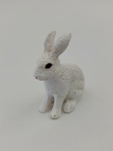 Terra by Battat White Bunny Rabbit 1-1/2&#39;&#39; Tall Farm Animal Figure - £4.77 GBP