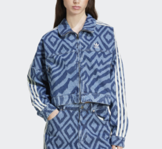 adidas x FARM Rio Denim Track Top Women&#39;s Casual Zip Jacket Asia-Fit NWT... - $161.90