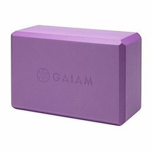 Gaiam Yoga &amp; Pilates Accessories Yoga Block Purple - £12.44 GBP