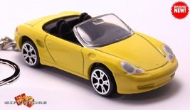 Rare Key Chain Yellow Porsche Boxster Custom Ltd Edition Nice For Gift &amp; Diorama - $48.98