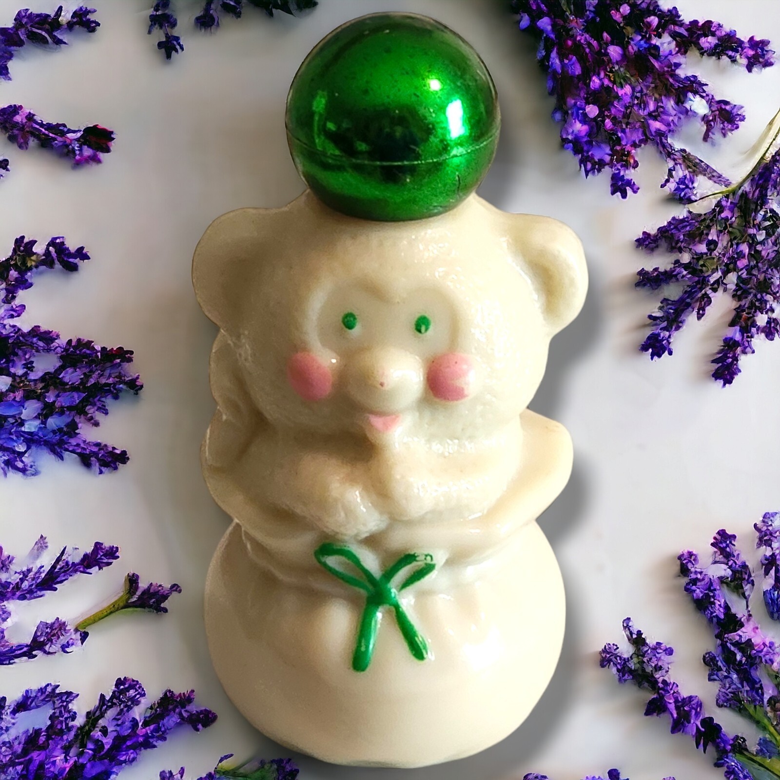 Vintage AVON Bear In A Bag Cologne Bottle Empty - $9.31