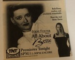 All About Bette Tv Guide Print Ad Bette Davis Jodie Foster TPA15 - £4.72 GBP