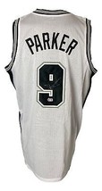 Tony Parker San Antonio Unterzeichnet Weiß Basketball Trikot Bas ITP - $135.78