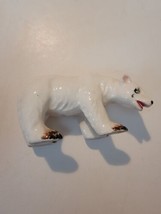 Vintage Porcelain Polar Bear Figure Figurine 5&quot; Decor - £16.34 GBP