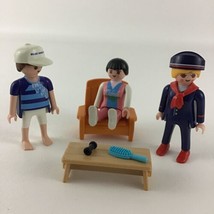 Playmobil Mini Figures Flight Attendant Beach Vacation Tourists Vintage ... - $23.71