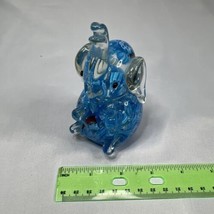 Hand Blown Art Glass Millefiori Elephant Paperweight Stunning - $19.32