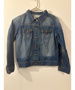 OshKosh Bgosh Kids Denim Jacket With Buttons,  Pockets Girls Size 12 - $18.69