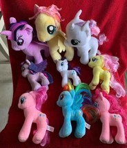 12 My Little Pony Plush Lot Ty Babw Unicorn Pinkie Pie Twilight Sparkle Rarity - £33.61 GBP