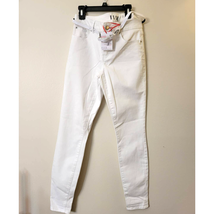 NWT Elle Mid Rise White Skinny Jeans with a BELT Size 4 - £17.85 GBP