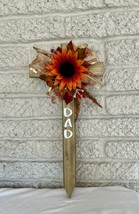 Fall Cemetery, flowers for grave, Dad grave decoration, cross for grave - $428.73 MXN